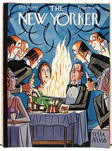 Original 1940s-50s New Yorker Magazine Cover For Sale