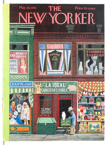 Original 1940s-50s New Yorker Magazine Cover For Sale