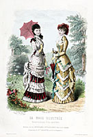 1880 French Fashion  Hand-colored Engravings