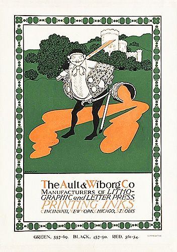 1890s Ault & Wiborg Ink Advertisements