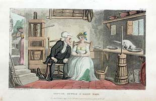 Doctor Syntax by Rowlandson
Hand colored aquatint 1813